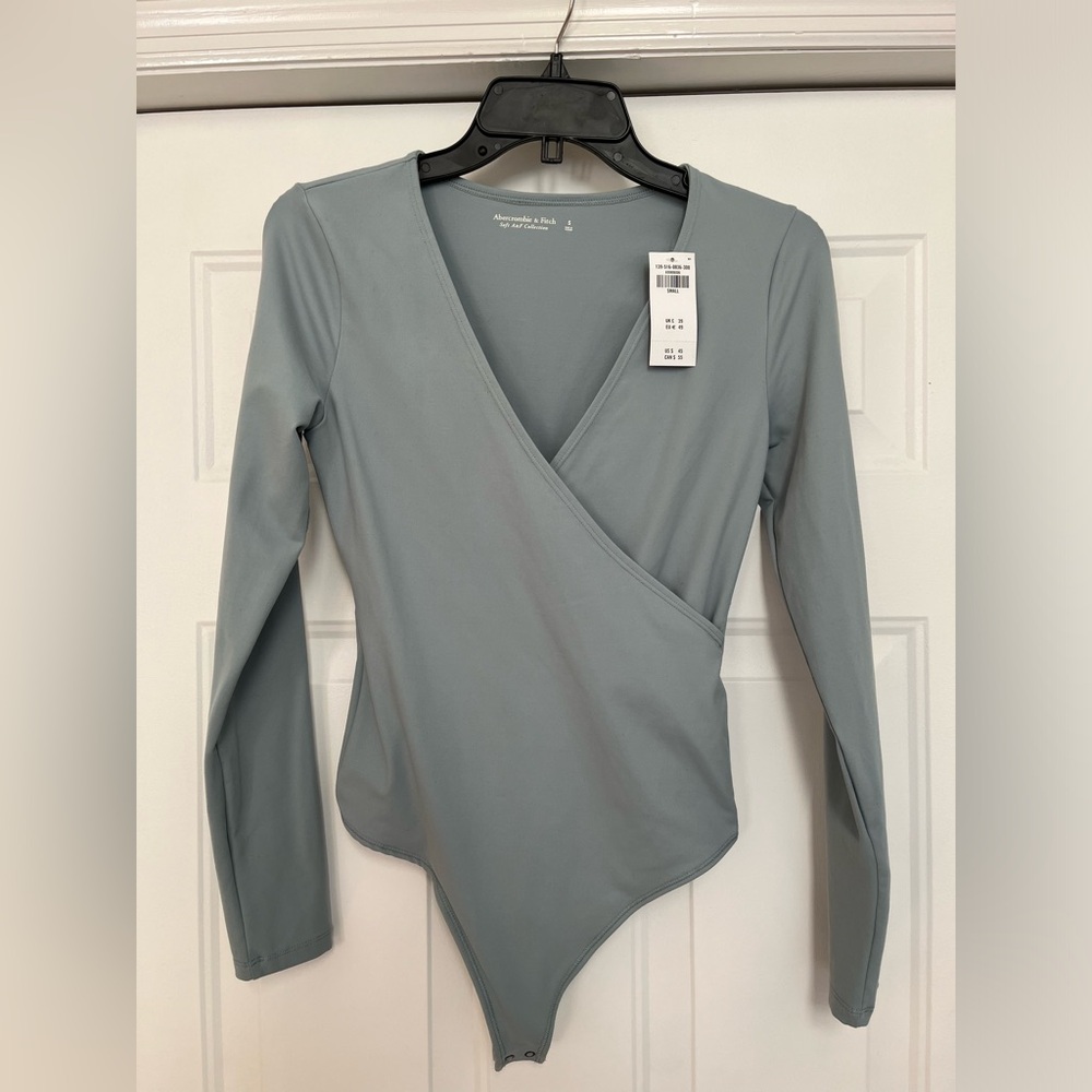 Abercrombie & Fitch Soft Collection bodysuit Size S slate gray